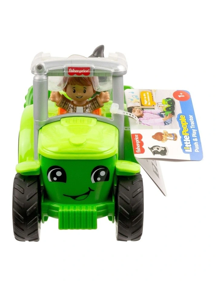 Little People Push & Play Tractor, Musical Toy Farm Vehicle and 2 Figures image 6
