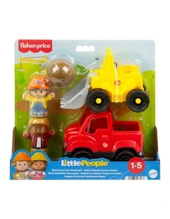 Fisher-Price Little People Work Around Town Vehicle Play Set, 5 Toys for Toddlers & Kids