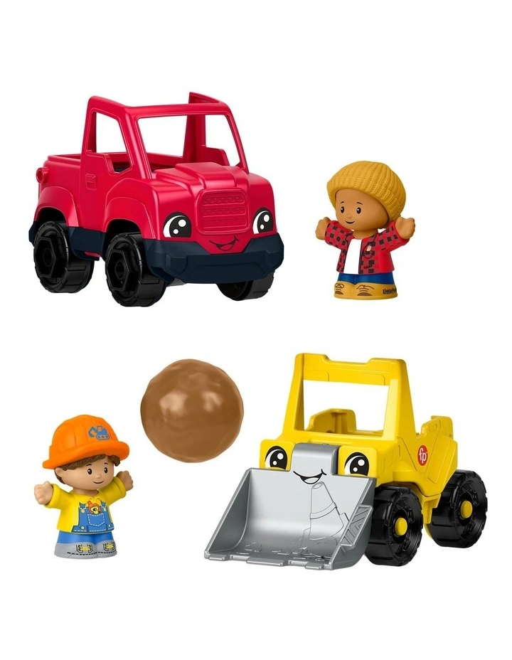 Fisher-Price Little People Work Around Town Vehicle Play Set, 5 Toys for Toddlers & Kids image 2