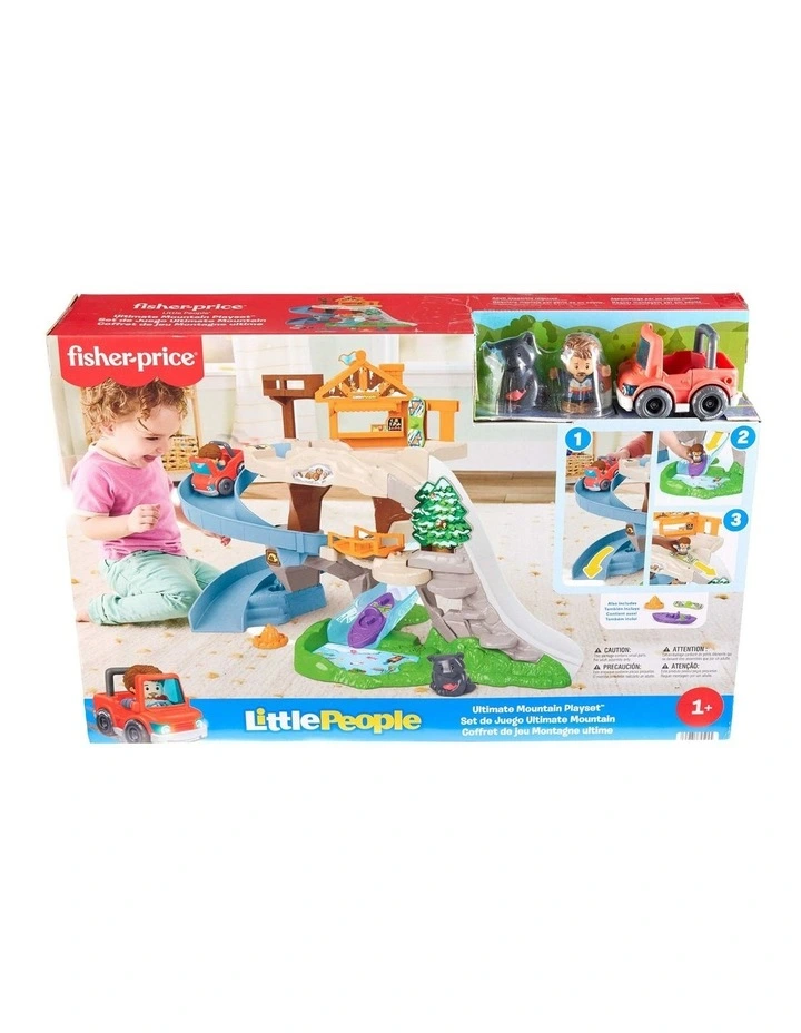 Fisher-Price Little People Ultimate Mountain Playset, Vehicle, Figures & Pieces for Toddler Play image 1