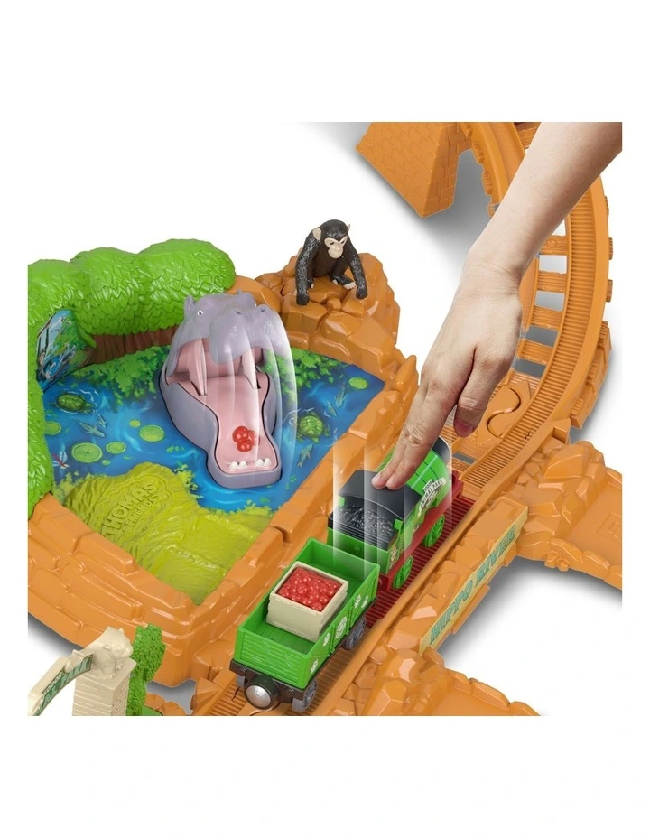 Thomas & Friends Percys Hippo Adventure Train Set from Fisher-Price, With Engine, Car & Crates image 2