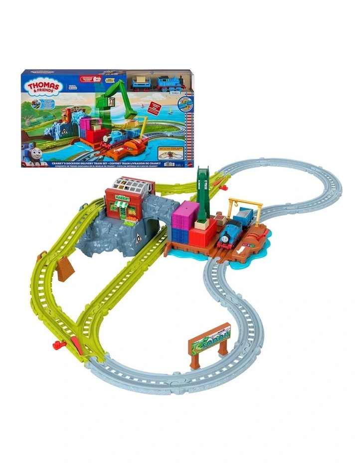 Thomas & Friends Crankys Dockside Delivery Train Set from Fisher-Price with Motorized Thomas Engine image 1