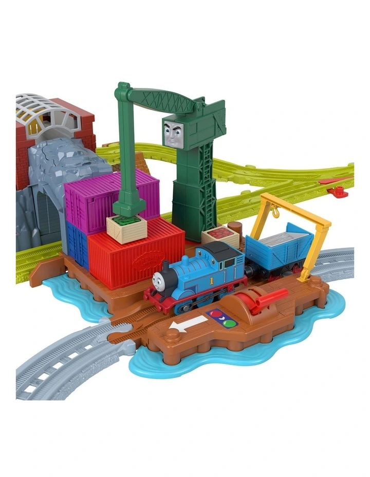 Thomas & Friends Crankys Dockside Delivery Train Set from Fisher-Price with Motorized Thomas Engine image 3