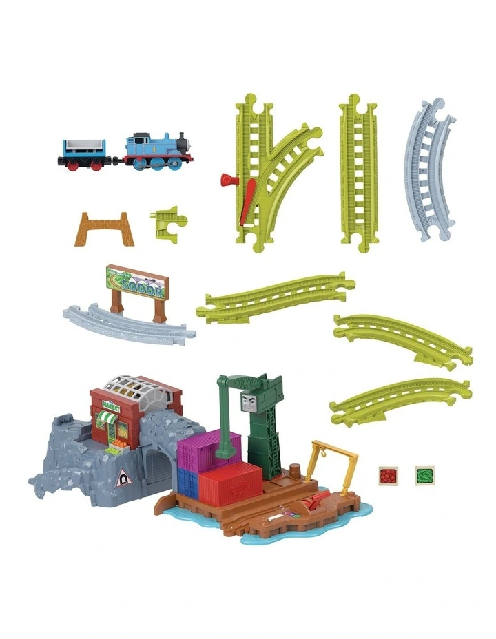 Thomas & Friends Crankys Dockside Delivery Train Set from Fisher-Price with Motorized Thomas Engine image 5