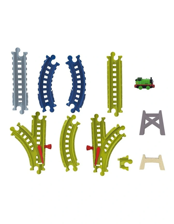 Thomas & Friends from Fisher-Price Easy Connect Track Kit, 22 Pieces, Percy Engine & Reusable Bag image 2