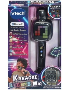 Karaoke Lights Mic - Black