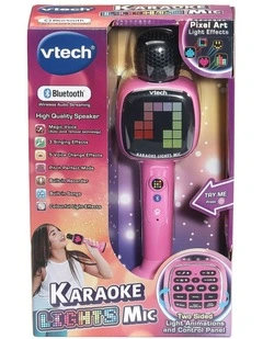 Karaoke Lights Mic - Pink