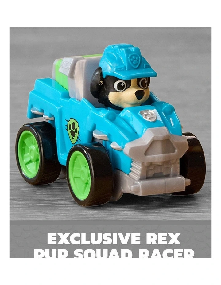 The Dino Movie, Pup Squad Dino Crew with Rex Pup Squad Racer and 4 Rollable Dinosaur Toy Figures, Toys for Ages 3  image 3