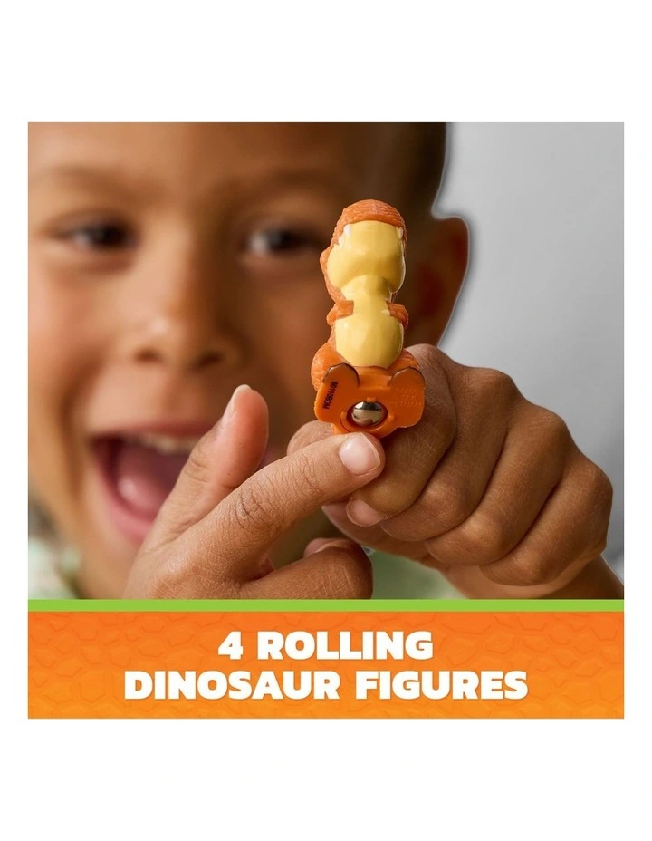 The Dino Movie, Pup Squad Dino Crew with Rex Pup Squad Racer and 4 Rollable Dinosaur Toy Figures, Toys for Ages 3  image 4