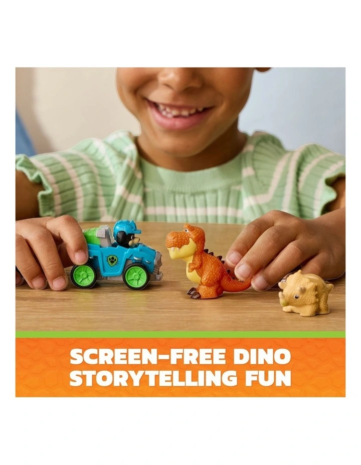 The Dino Movie, Pup Squad Dino Crew with Rex Pup Squad Racer and 4 Rollable Dinosaur Toy Figures, Toys for Ages 3 image 6