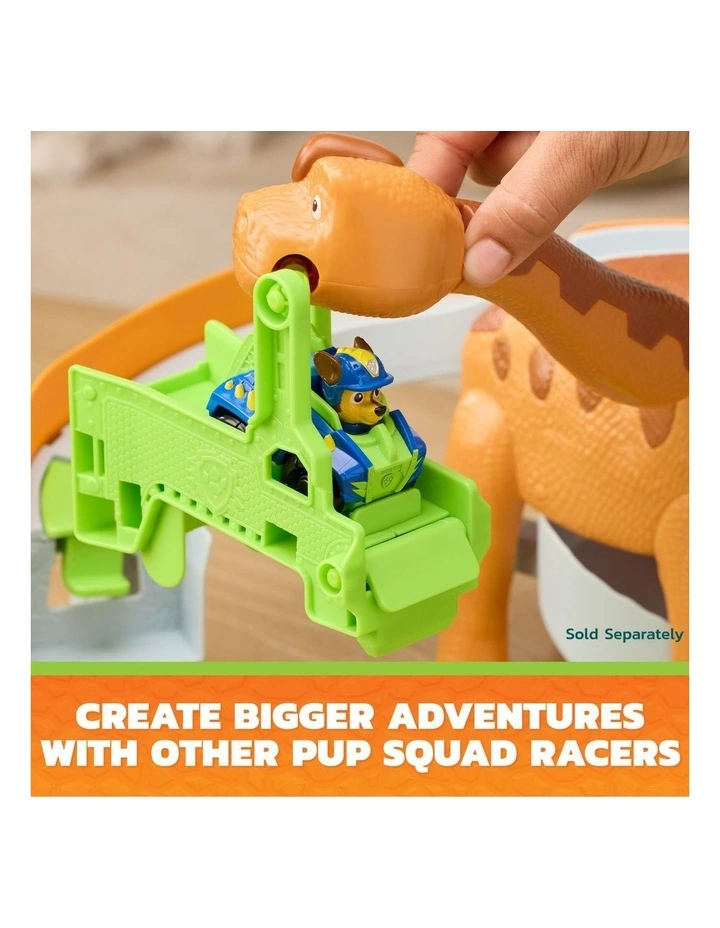 The Dino Movie, Lift & Race Dino Playset with 10-inch Brachiosaurus, Marshall and Rhubarb Action Figure image 6