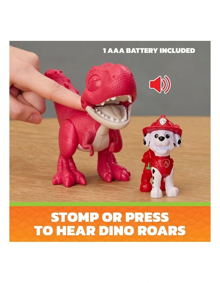 The Dino Movie, Roaring Pup Pals, Includes Articulated Dinosaur Toy with Activated Sounds & Action Figure image 3