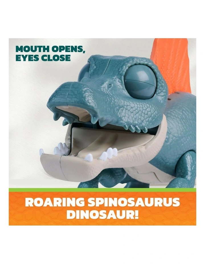 The Dino Movie, Roaring Pup Pals, Includes Articulated Dinosaur Toy with Activated Sounds & Action Figure image 4