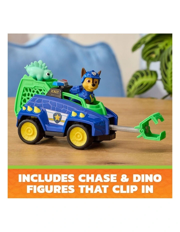 The Dino Movie, Chase Dino Rescue Cruiser with Spring-Loaded Claw and 2 Action Figures, Ages 3  image 3