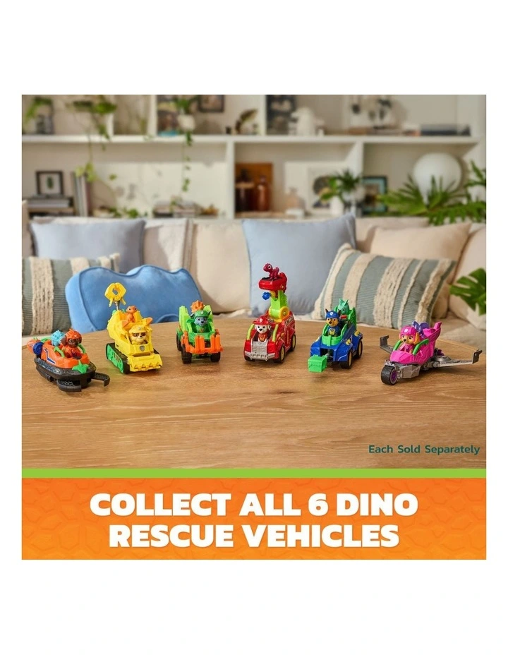 The Dino Movie, Marshall Dino Rescue Firetruck with 360-degree Spinning Projectile Launcher with 2 Figures image 6