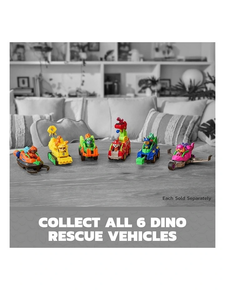 PAW Patrol The Dino Movie, Rubble Dino Rescue Bulldozer with Chomping Action and Articulated Claw, 2 Action Figures & Vehicle image 6