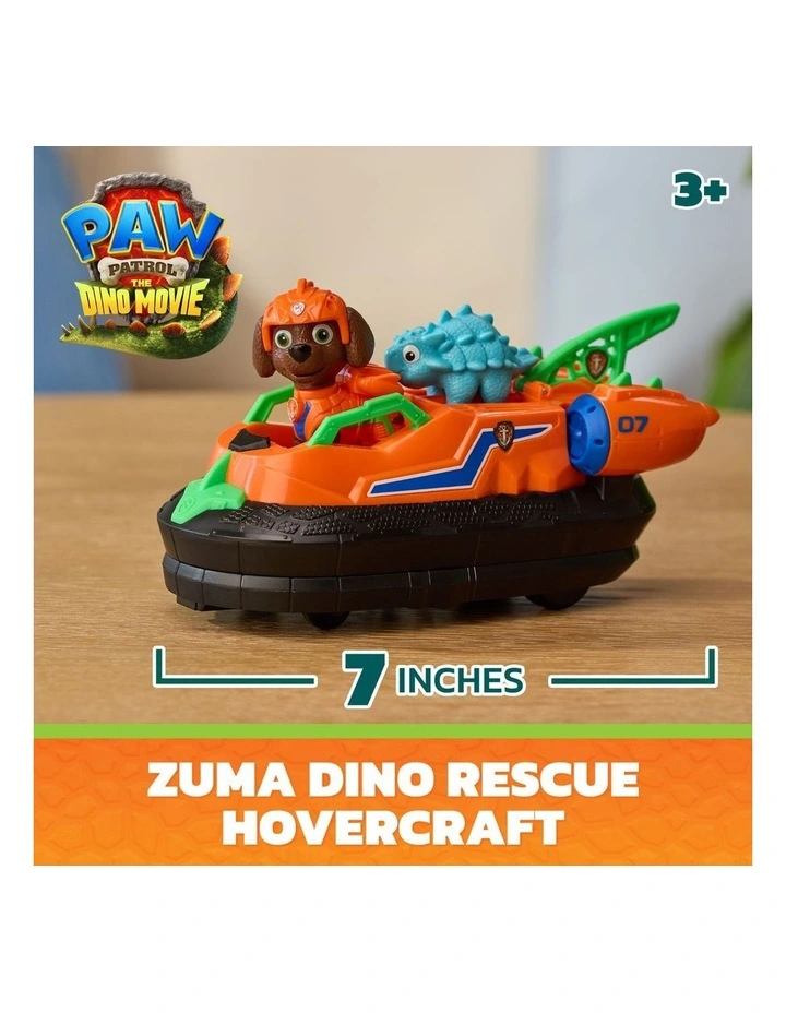 The Dino Movie, Zuma Dino Rescue Hovercraft with Extending Rescue Claw, Collect 2 Action Figures & Vehicles image 2
