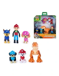 The Dino Movie, Dino Adventure Pack, Collect 6 Action Figures including Ryder, Rex, and Timmy the T-Rex
