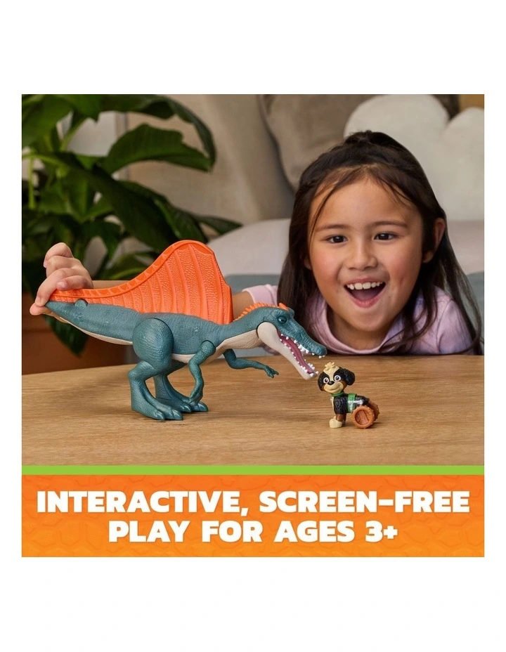 The Dino Movie, Rise & Roll Dino Set, Includes 7-Inch Spinosaurus Dinosaur Toy with Sounds & Rex Action Figure image 6