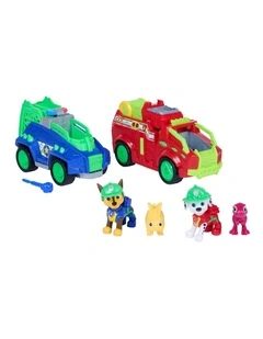 The Dino Movie, Dino Rescue Vehicle 2-Pack, 2 Exclusive Vehicles and 2 Exclusive Action Figures with Dinosaur Toys