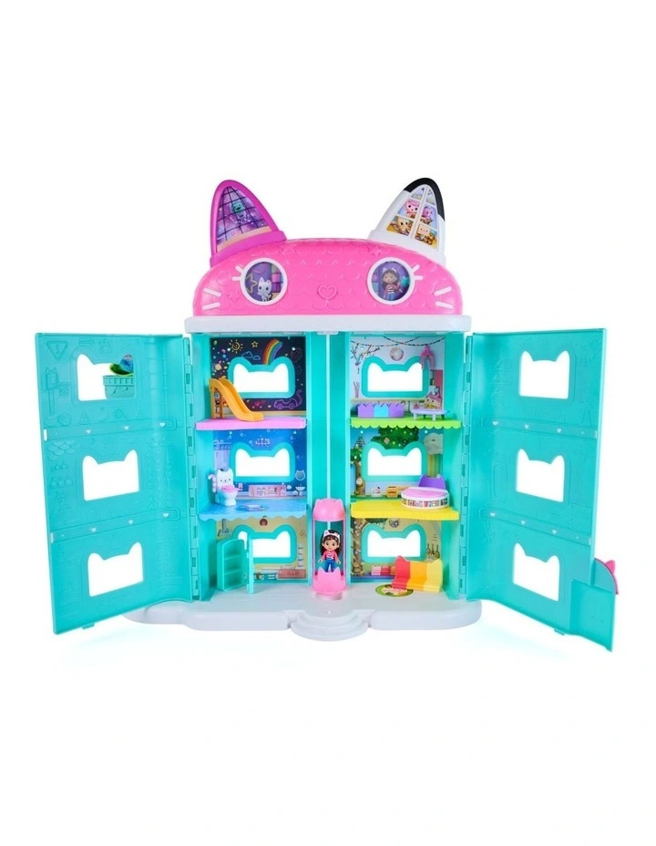 DreamWorks Gabby's Dollhouse Gabby's Meow-mazing Dollhouse,  2 Feet Tall with 15 Pieces - Featuring Lenticular Eyes and Figures image 7