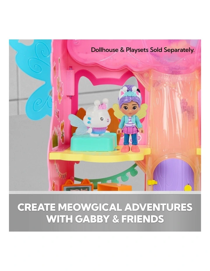 DREAMWORKS GABBY'S DOLLHOUSE Fairylandia Fairy-riffic Friends with 6 Figures and Surprise Accessory, Pretend Play Toys image 6