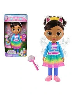 DreamWorks Gabby's Dollhouse Fairylandia Dandelion Magic Gabby Doll with Light-Up Wings, 13-Inch Doll with 20  Sounds and Songs
