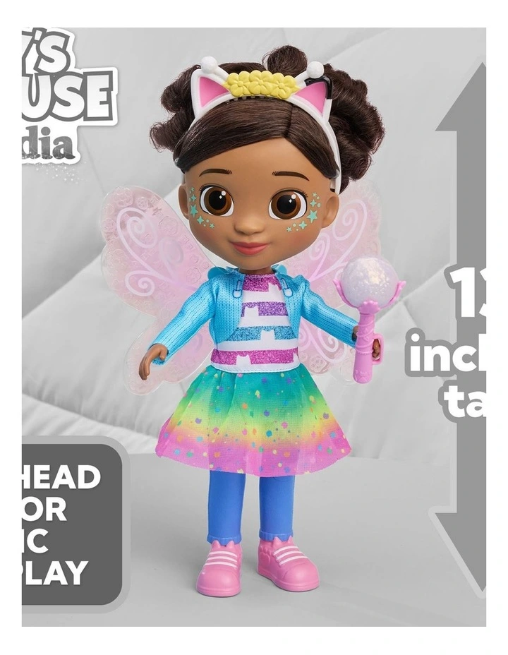 DreamWorks Gabby's Dollhouse Fairylandia Dandelion Magic Gabby Doll with Light-Up Wings, 13-Inch Doll with 20 Sounds and Songs image 2
