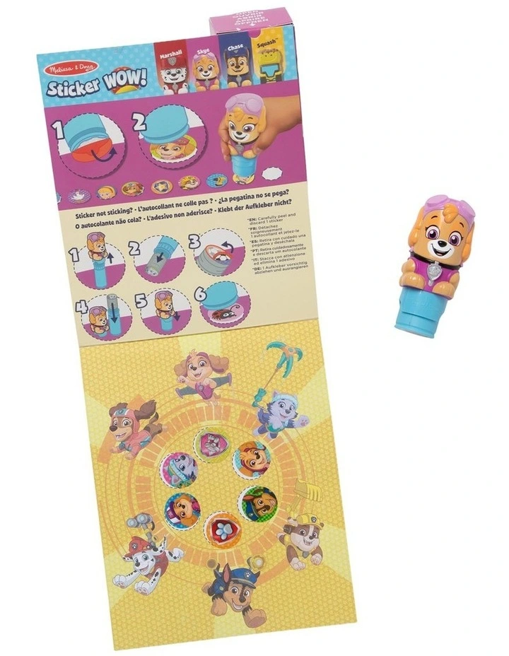 Melissa & Doug Sticker WOW! 24-Page Activity Pad and Stamper, 300 Stickers, Arts and Crafts Toy Collectible Character image 2