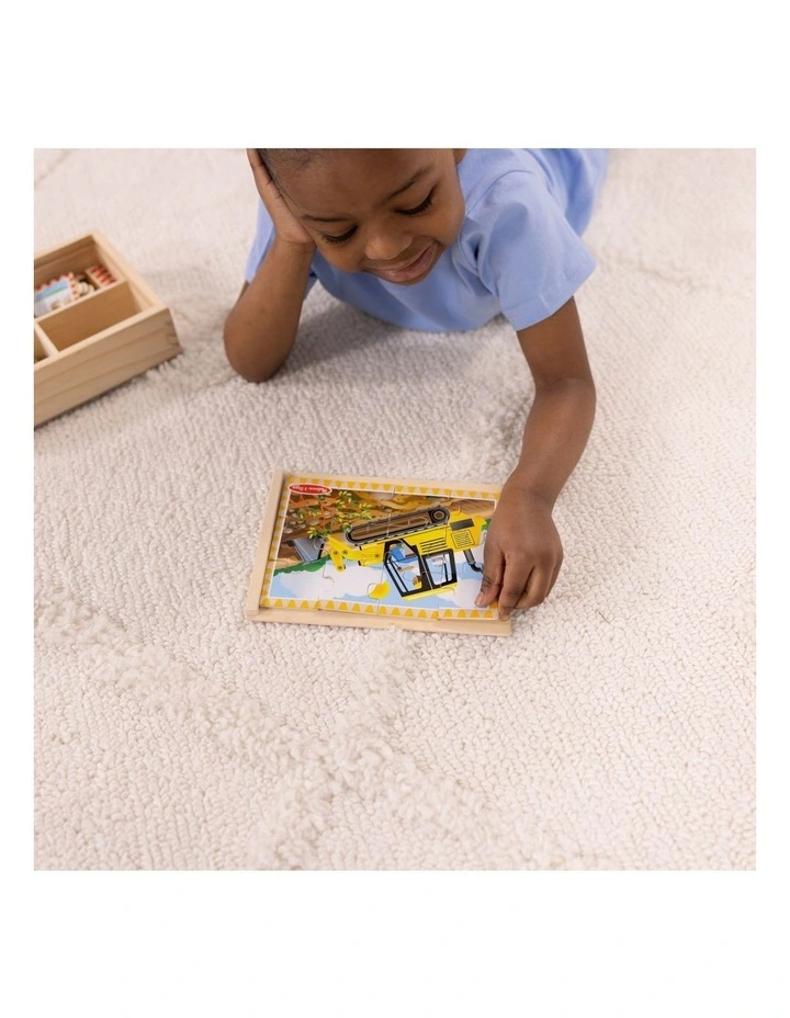 Construction Vehicles 4 in1 Wooden Jigsaw Puzzle image 7