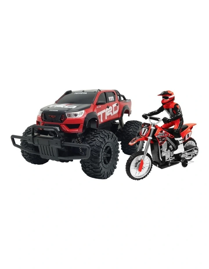 Toyota Hilux and Dirt Maxx Motorbike Set image 1