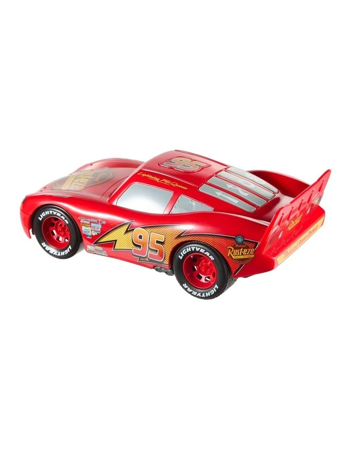 Disney and Pixar Cars Action Scene Lightning McQueen, Battery-Powered Toy Vehicle with Sound Effects image 2