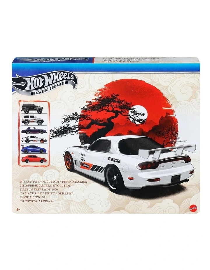 Hot Wheels 1:64 Scale Die-Cast Toy Cars, Set of 6 Japanese Vehicles Assortment image 6