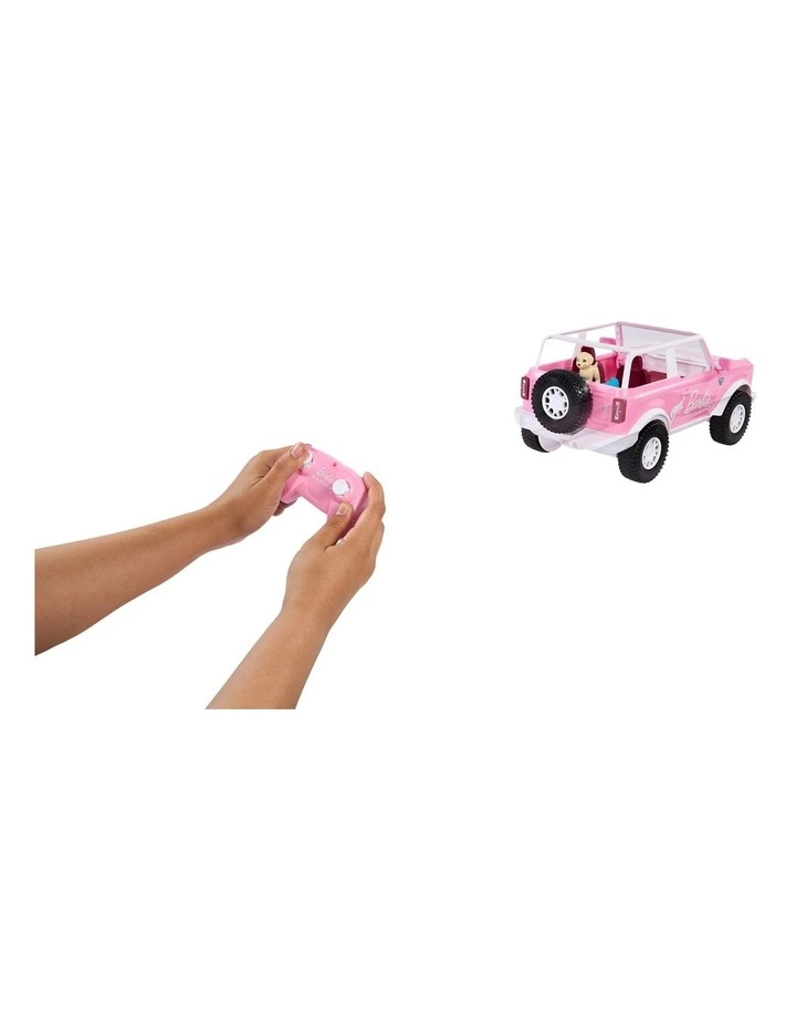 Hot Wheels RC Barbie Ford Bronco RC, Battery-Powered Remote-Control Toy Car with Accessories image 4