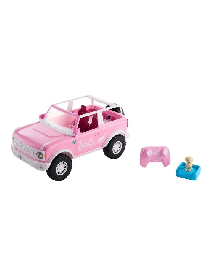 Hot Wheels RC Barbie Ford Bronco RC, Battery-Powered Remote-Control Toy Car with Accessories image 6