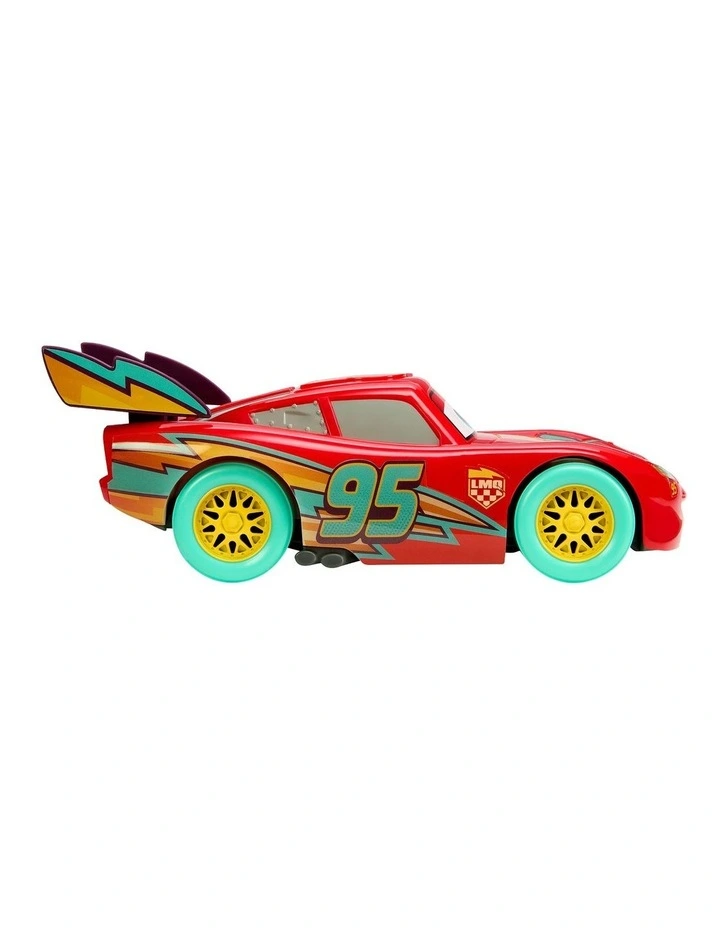 Disney And Pixar Cars Race to Celebrate Lights & Sounds Lightning McQueen, Large-Scale Toy Vehicle image 5