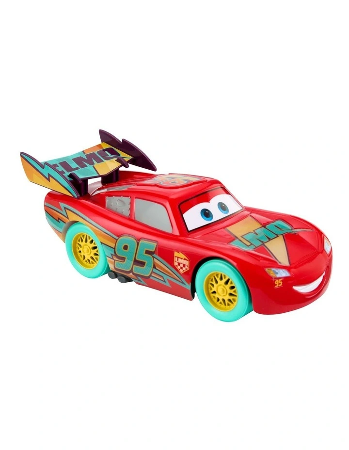 Disney And Pixar Cars Race to Celebrate Lights & Sounds Lightning McQueen, Large-Scale Toy Vehicle image 6