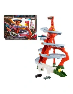 Matchbox The Movie Mountain Helicopter Escape Playset with 2 Toy Cars & 1 Helicopter