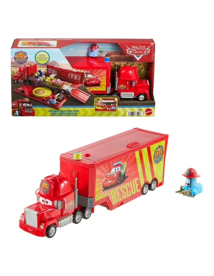 Disney and Pixar Cars Mack Mobile Rescue Repair Center, Large-Scale Truck Transforms into Playset image 1