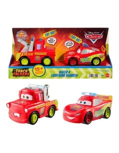 Cars Radiator Springs Race & Rescue Track Talkers Toy Lightning McQueen & Mater