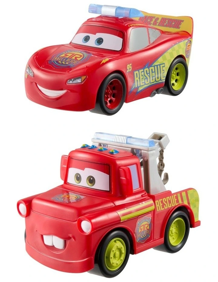 Cars Radiator Springs Race & Rescue Track Talkers Toy Lightning McQueen & Mater image 2