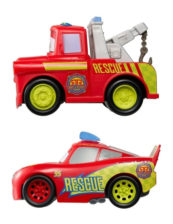 Cars Radiator Springs Race & Rescue Track Talkers Toy Lightning McQueen & Mater image 4