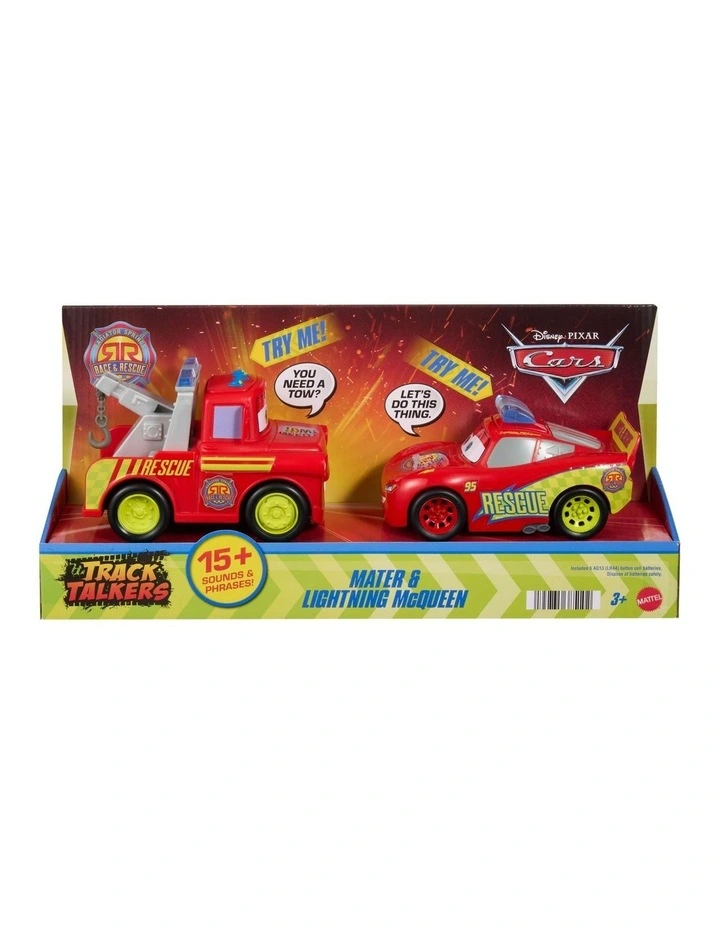 Cars Radiator Springs Race & Rescue Track Talkers Toy Lightning McQueen & Mater image 6