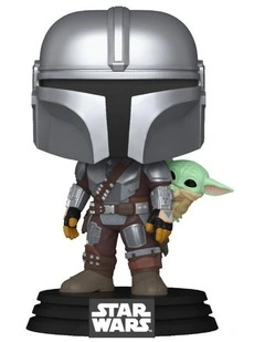 Mandalorian With Grogu Pop