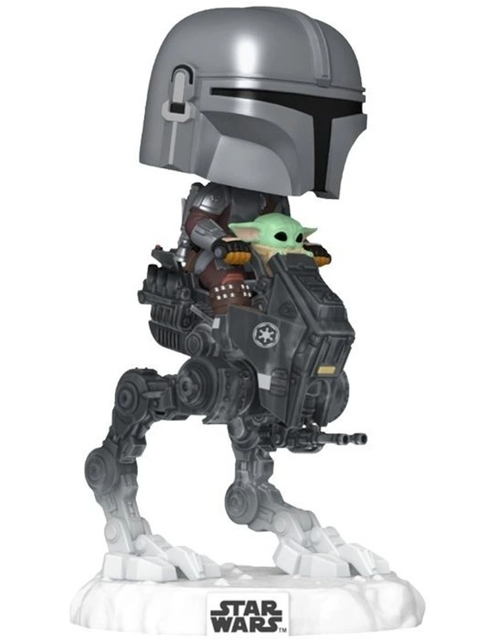 Mandalorian With Grogu on AT-RT Pop Ride image 1