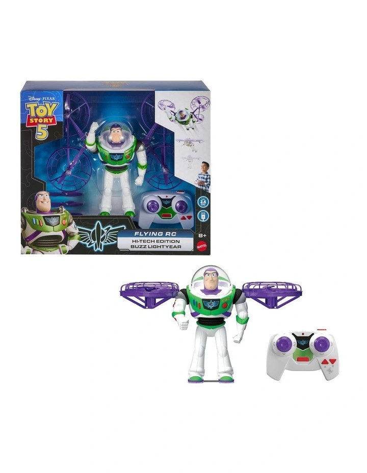 Disney and Pixar Toy Story 5 Flying RC Hi-Tech Edition Buzz Lightyear Action Figure Remote Controlled image 1