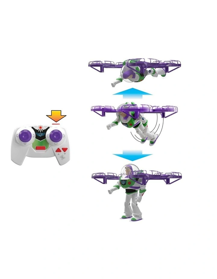 Disney and Pixar Toy Story 5 Flying RC Hi-Tech Edition Buzz Lightyear Action Figure Remote Controlled image 4