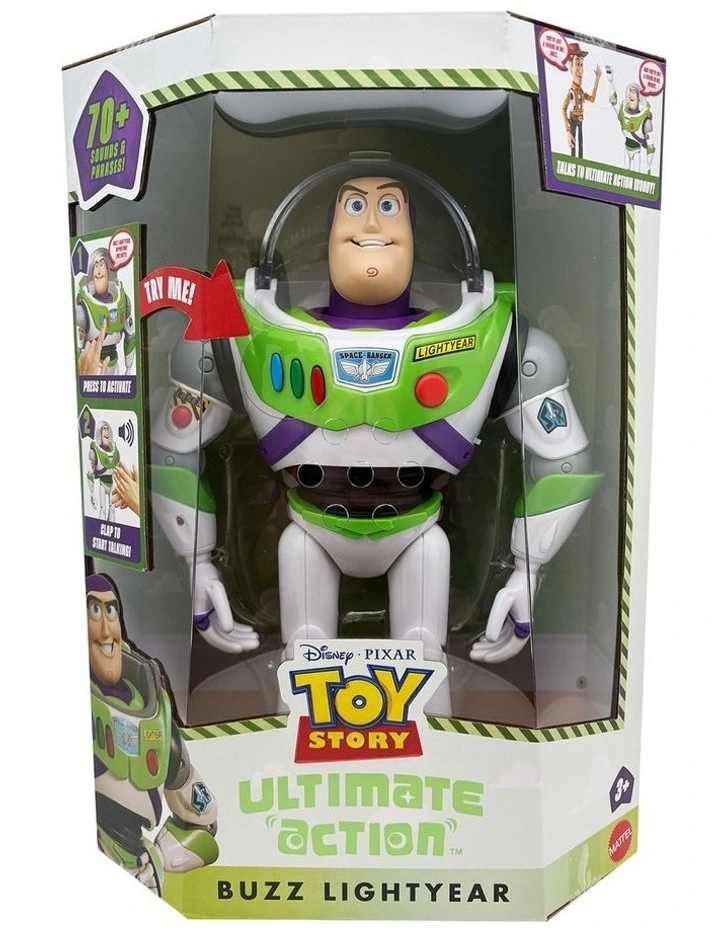 Ultimate Action Buzz Lightyear Figure Pixar Toy Story 5 image 6