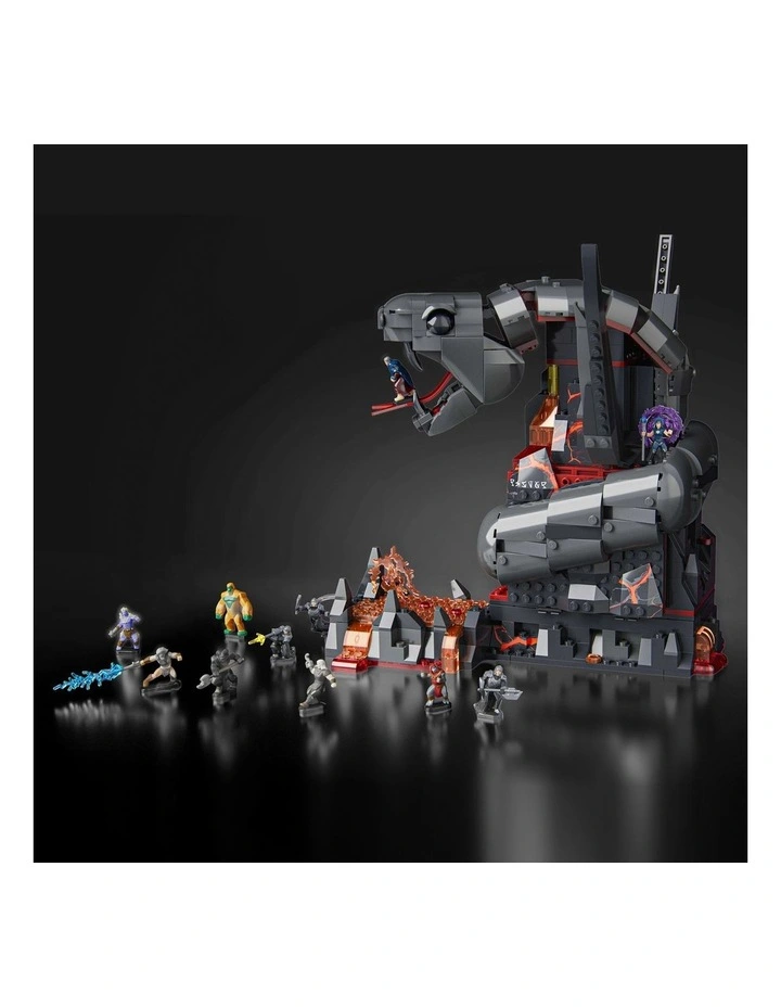 Mattel Brick Shop Masters of the Universe Clash at Snake Mountain Building Toy Kit image 3