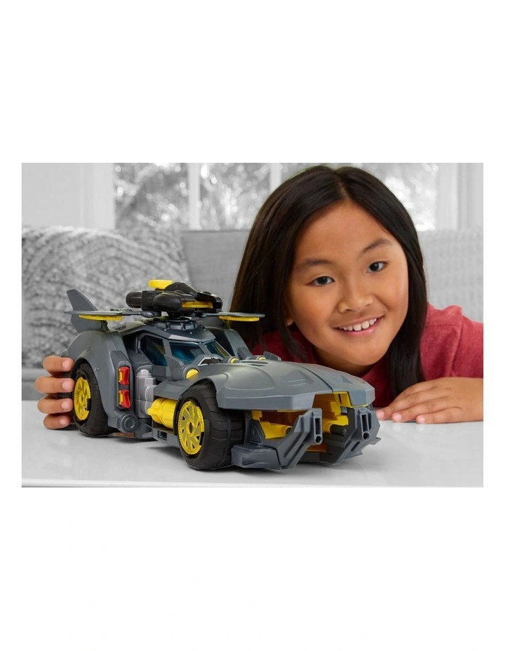 DC Premier Batmobile Vehicle, Batman Signature Crime Fighting Car with Bat-Drone Cannon image 3